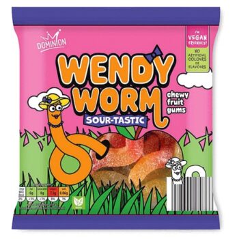 Veggie Fizzy Worms Sweets