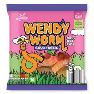 Veggie Fizzy Worms Sweets