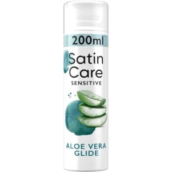 Venus Satin Care Shaving Gel for Sensitive Skin Aloe Vera Glide (200ml)