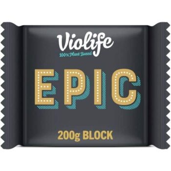 Violife Epic Mature Cheddar Flavour Block Vegan Alternative to Cheese (200g)