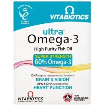 Vitabiotics Ultra Omega-3 High Potency Fish Oil Capsules (60)