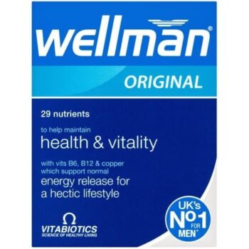 Vitabiotics Wellman Original Health & Vitality Tablets (30)