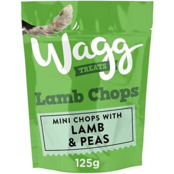 Wagg Lamb Chops Mini Chops With Lamb And Peas Dog Treats (125g)