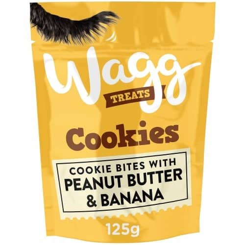 Wagg Peanut Butter & Banana Cookie Treats (125g)