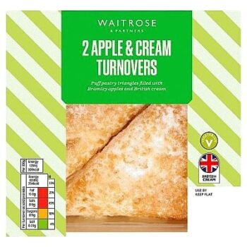Waitrose 2 Apple & Cream Turnovers (2)