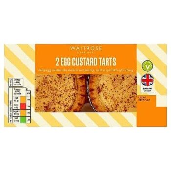 Waitrose 2 Egg Custard Tarts (2 x 86.5g)