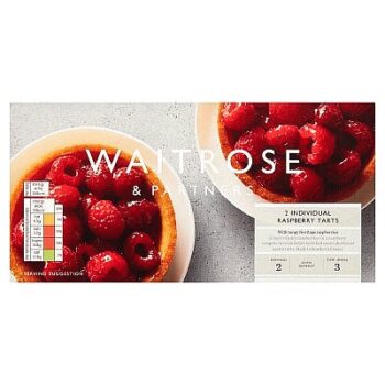 Waitrose 2 Frozen Raspberry Tarts (2 x 72.5g)