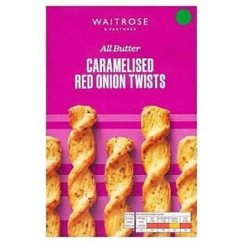 Waitrose All Butter Caramelised Red Onion Twists (125g)