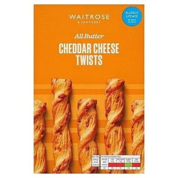 Waitrose All Butter Cheddar Cheese Twists (125g)