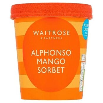 Waitrose Alphonso Mango Sorbet (500ml)