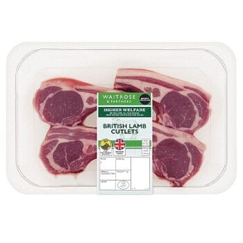 Waitrose British Lamb Cutlets per kg