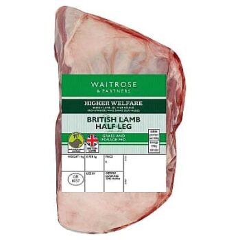 Waitrose British Lamb Half Leg per kg