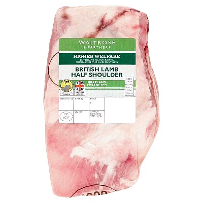 Waitrose British Lamb Half Shoulder per kg