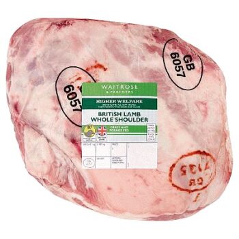 Waitrose British Lamb Whole Shoulder per kg