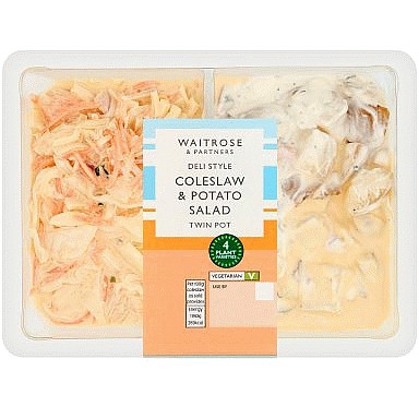 Waitrose Coleslaw & Potato Salad Twin Pot (445g)