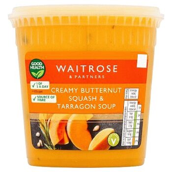 Waitrose Creamy Butternut Squash & Tarragon Soup (600g)