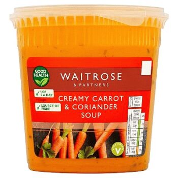 Waitrose Creamy Carrot & Coriander Soup (600g)