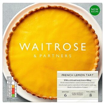 Waitrose Frozen French Lemon Tart (435g)