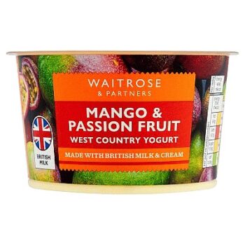 Waitrose Mango & Passion Fruit West Country Yogurt (150g)