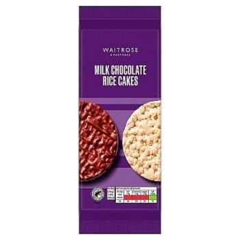 Waitrose Milk Chocolate Rice Cakes (100g)