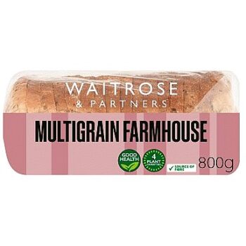 Waitrose Multigrain Farmhouse Sliced Bread (800g)