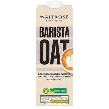 Waitrose Oat Barista Long Life Dairy Free Milk Alternative (1 Litre)