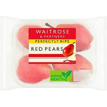 Waitrose Perfectly Ripe Red Pears (4)
