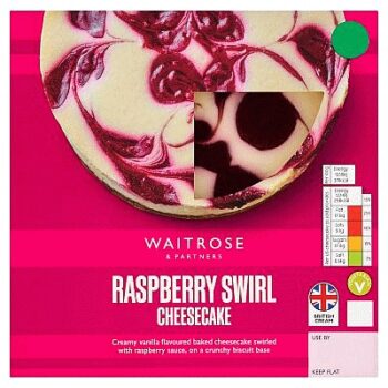 Waitrose Raspberry Swirl Cheesecake (475g)