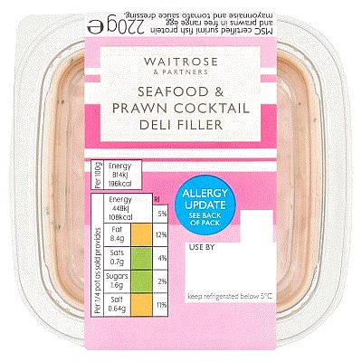 Waitrose Seafood Deli Filler (220g)