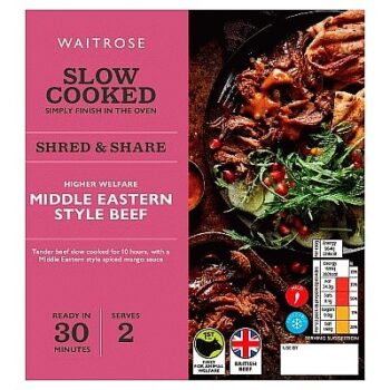 Waitrose Slow Cooked Middle Eastern Style Beef (385g)