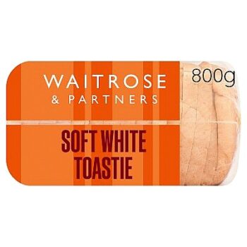 Waitrose Soft White Toastie Thick Sliced Bread (800g)