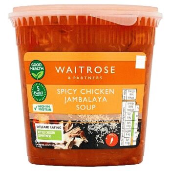 Waitrose Spicy Chicken Jambalaya Soup (600g)