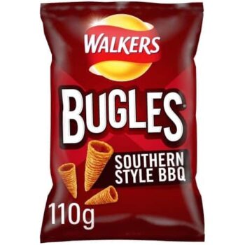 Walkers Bugles Southern Style BBQ Sharing Snacks Crisps (110g)