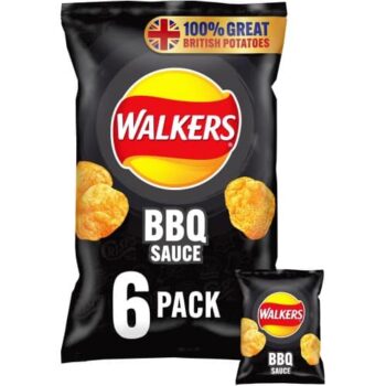 Walkers Crisps Barbeque (6 x 25g)