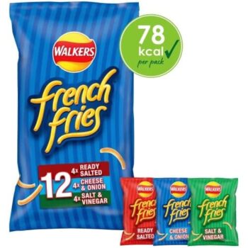 Walkers French Fries Variety Multipack Crisps Snacks (12 x 18g)