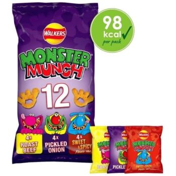 Walkers Monster Munch Variety Multipack Corn Snacks (12 x 20g)