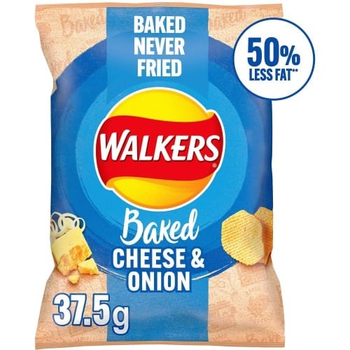 Walkers Oven Baked Cheese & Onion Snacks (37.5g)