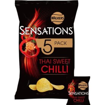 Walkers Sensations Thai Sweet Chilli Multipack Crisps (5 x 25g)