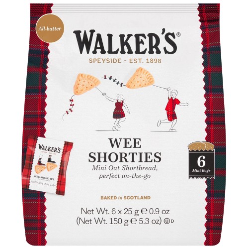 Walker's Shortbread Oat Shortbread Wee Shorties (6 x 25g)
