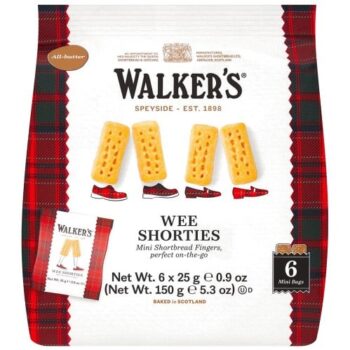 Walker's Shortbread Wee Shorties Mini Shortbread Fingers Multipack (6 x 25g)