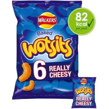 Walkers Wotsits Really Cheesy Multipack Crisps (6 x 16.5g)