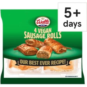 Wall's 4 Vegan Sausage Rolls (220g)
