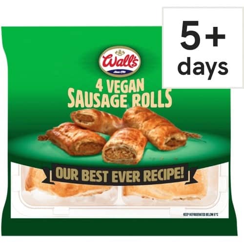 Wall's 4 Vegan Sausage Rolls (220g)