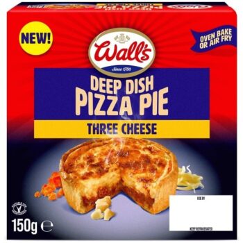 Wall's Deep Dish Three Cheese Pizza Pie (150g)