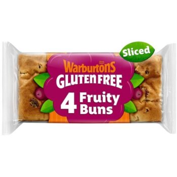 Warburtons Gluten Free Soft Cinnamon & Raisin Fruity Buns 4 (4)