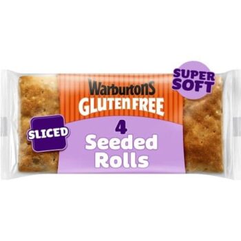 Warburtons Gluten Free Super Soft Seeded Sliced Rolls (4 x 240g)