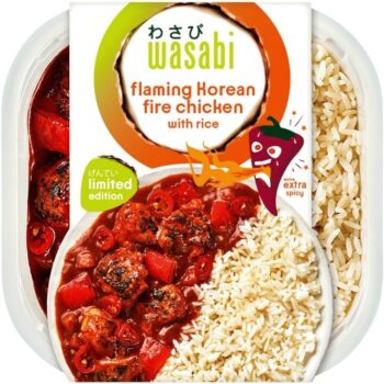 Wasabi Flaming Korean Fire Chicken with Rice (400g)