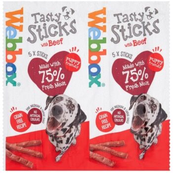 Webbox Beef Delight Sticks for Large Dogs (55g)