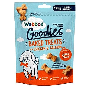 Webbox Goodies Baked Treats with Chicken & Salmon (125g)