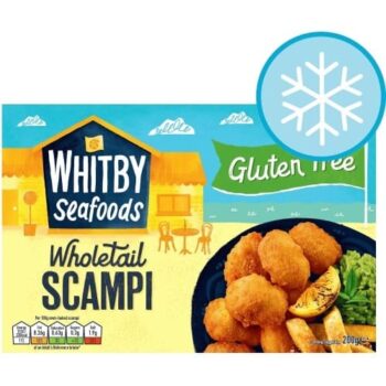 Whitby Seafoods Gluten Free Wholetail Scampi (200g)
